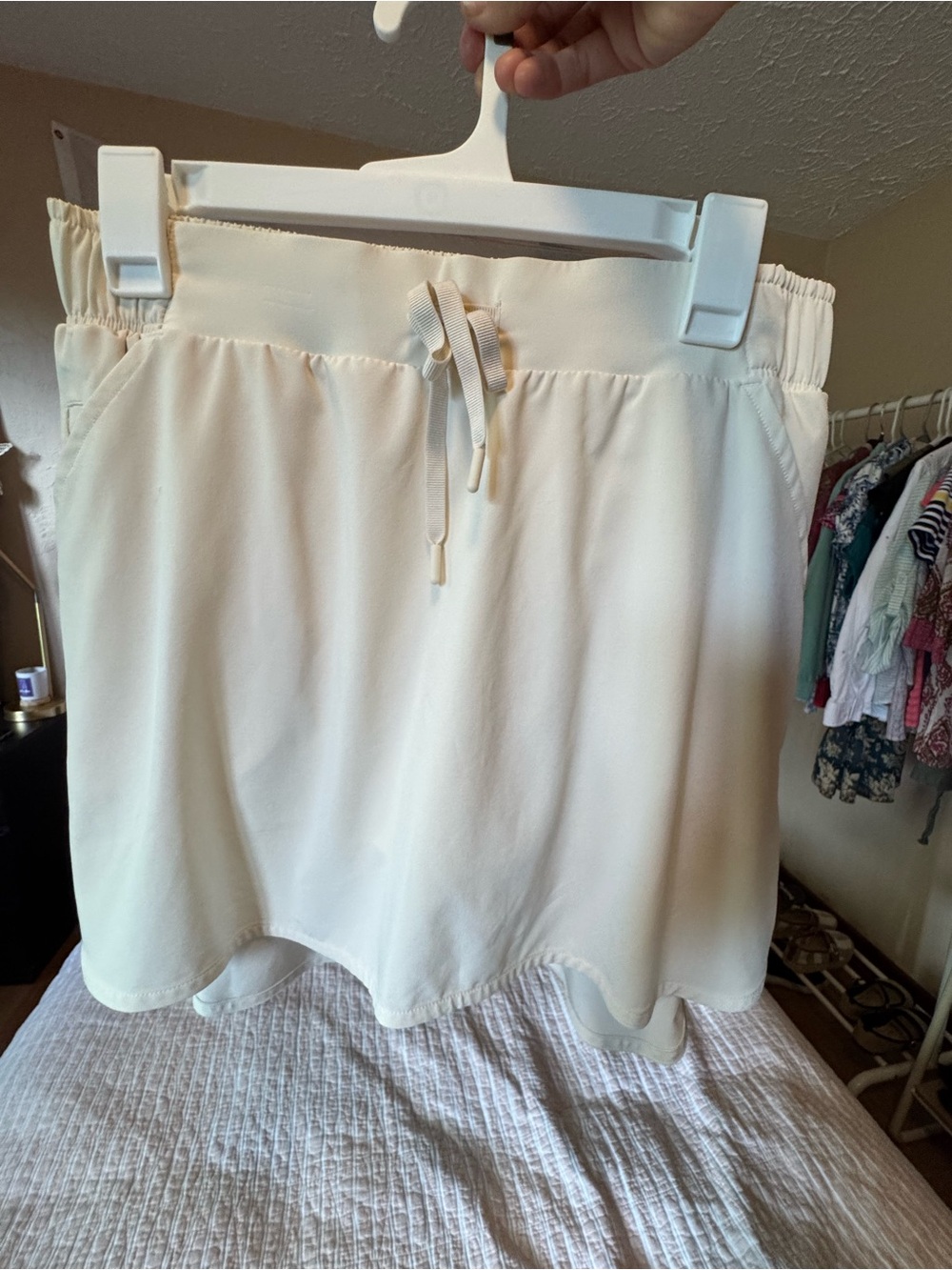 all in motion Ivory Drawstring Skort with Pockets